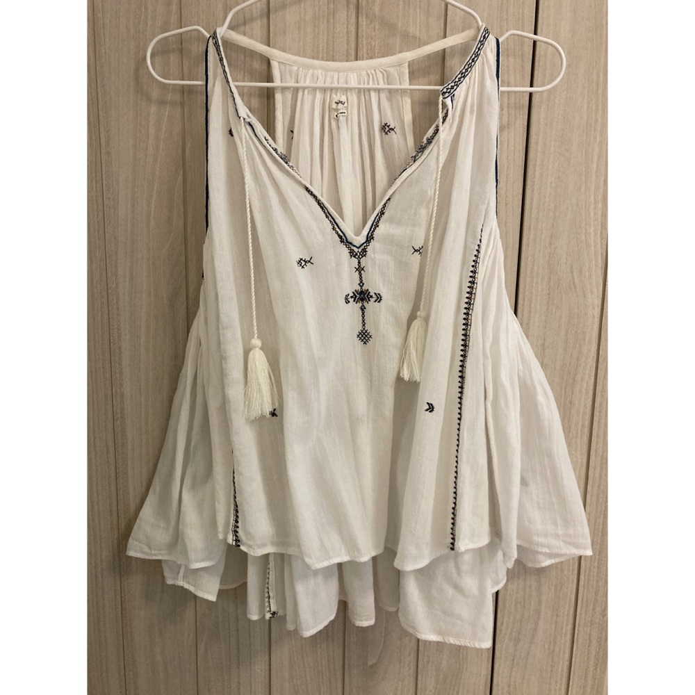 Isabel Marant Etoile Sleeveless Embroidered Top